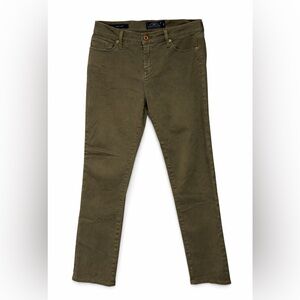 Lucky Brand Sofia Capri Olive Green Stretch Jeans Women’s Mid Rise Straight
